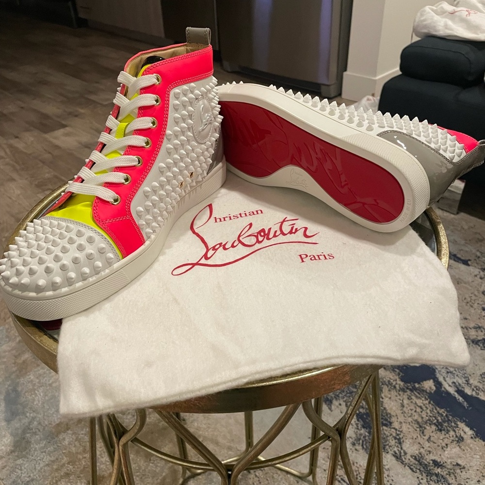 Christian Louboutin Hi Top Spike multi color 41 EU